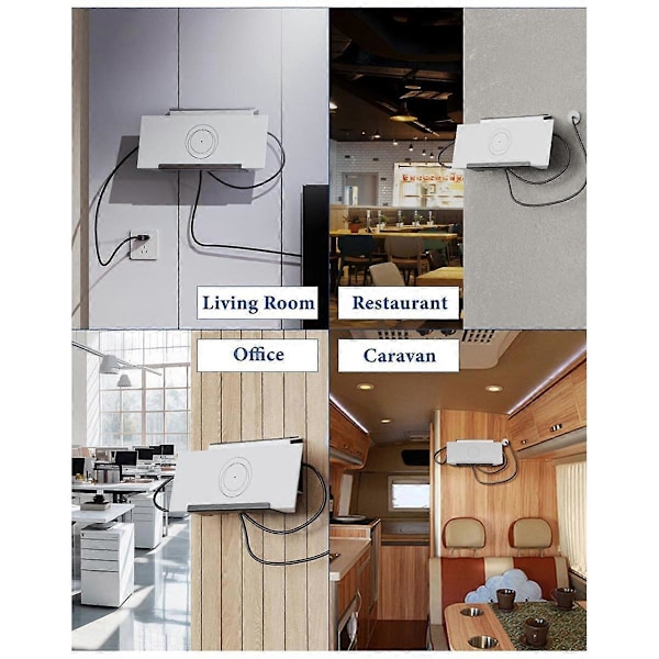 Gen 3 -reitittimen kiinnike, Mesh Router Gen3 & virtalähde 2-in-1 metallinen seinäkiinnityssarja, kiinnityssarjaa varten