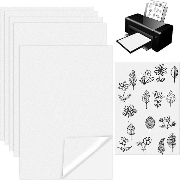 Stick & Embroidery Papper för Broderi Vattenlöslig Broderiöverföring för Överföring av Broderimönster 5 ST