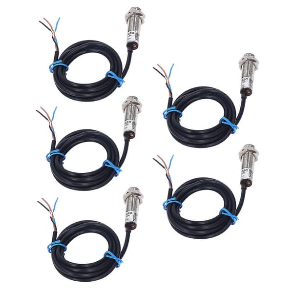 5 stk. Induktiv Nærhetssensor Bryter NPN 5?30VDC Magnetisk Hall Detektor Elektronisk Komponent