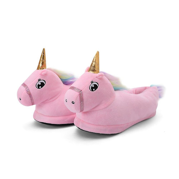 Unicorn Tofflor Barn Söta Tofflor Varma Inomhus för Vintern style 3 M Length 26cm