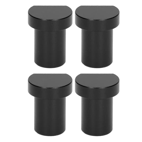4 stk. træbearbejdnings desktop begrænsningsblokke multifunktionelle arbejdsbord pløk bremse stop 20 mm diameter sort