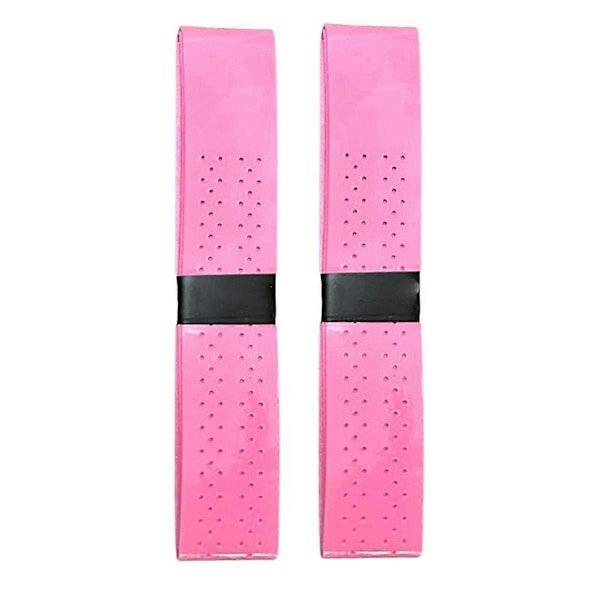 1 par Pickleball Ketsjer Tennis Ketsjer Greb Svedabsorberende Anti-Slip Tape Wrap Tape til Håndtag - Pink