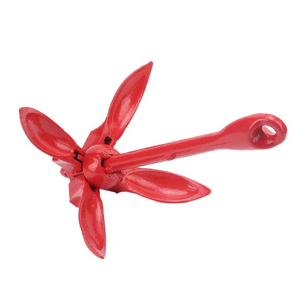 1,5 kg Foldbar Grapnel Anker Rustfrit Stål Hardware til Båd Yacht Flåder Kanoer Kajakker