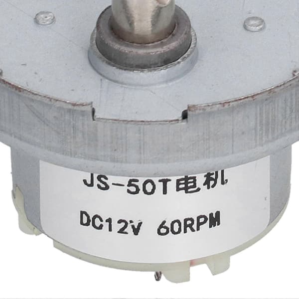 Växelmotor Reduktionsväxellåda Industriell Kontrollutrustning 60RPM DC12V JS?50T