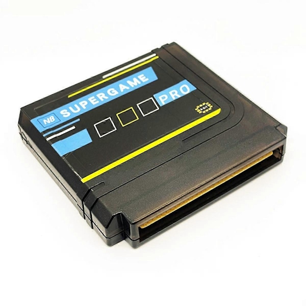 N8 SUPERGAME PRO 2000-In-1 Pelikortti FC N8 Retro Videopelikortti Ever Drive -sarjalle, kuten FC-pelikonsolit, musta