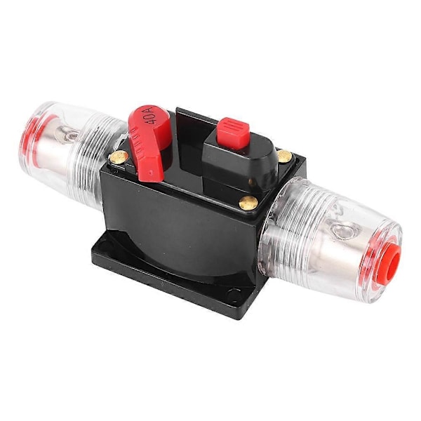 Bil Lastbil Audio Forstærker Reset Strømafbryder Sikringsholder Biltilbehør DC 12-24V40A