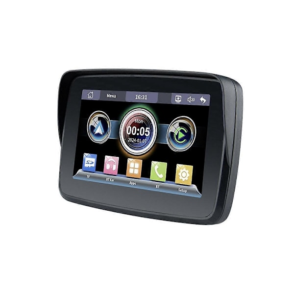 5 Tum Motorcykel Trådlös Carplay Android Auto Portabel Navigation GPS Skärm Motorcykel Vattentät Display