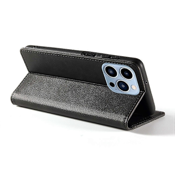 Til iPhone 16 Pro Etui Læder Telefon Cover Stærk Magnetisk Kortholder s20241212513 Style A