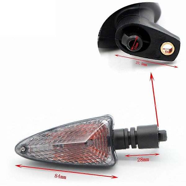 Motorcykel Transparent Bakre Blinkers Ljus Indikator för- S1000RR 2010-2014 C600 Sport G650GS Sertao 2012-2014