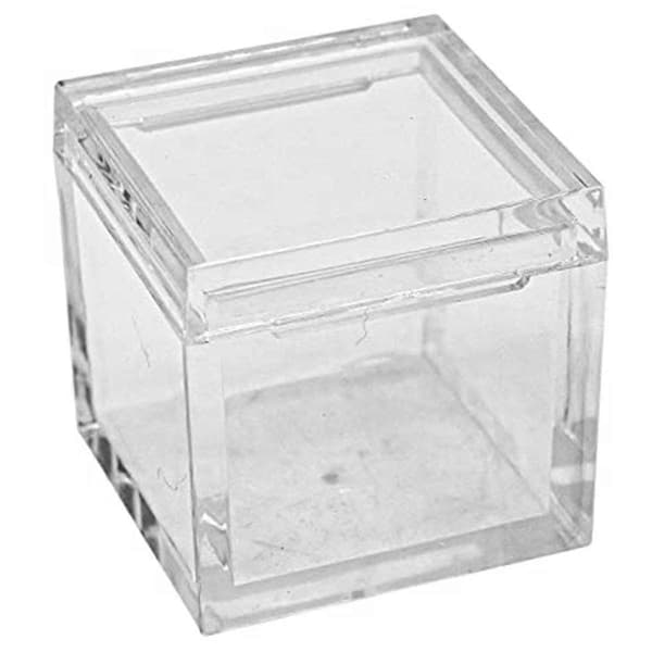 10 stk. akrylbokser for 0,39 tommer 10 mm elementkuber Klar beholder Periodisk tabellbrakett for elementsamlinger