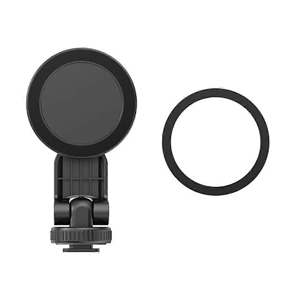 Magnetisk Telefonholder Tripod Mount med Cold Shoe til Telefon Magnetisk Ring til Alle Telefoner & Etuier