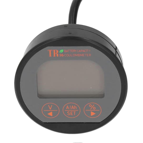 Batterimåler Strømspenningstester Kapasitetsmonitor Vanntett 8?120V 0?75A for sikkerhet