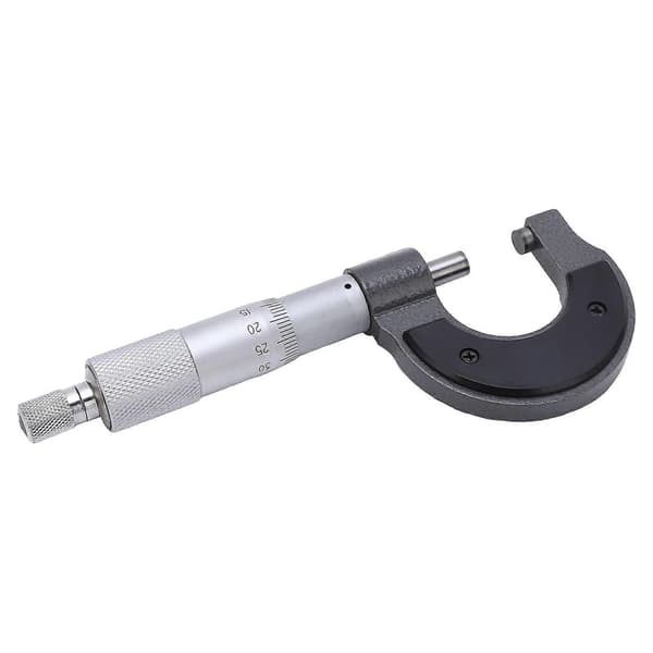 Mikrometer Stabil Legering Overflade Præcis Måling Bærbar Mikrometer Tykkelsesmåler 0-25/0,01mm