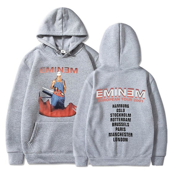 Eminem Anger Management Tour 2002 Hoodie Vintage Harajuku Funny Rick Sweatshirts Långärmade Herr Dam Pullover Mode Gary 60 L