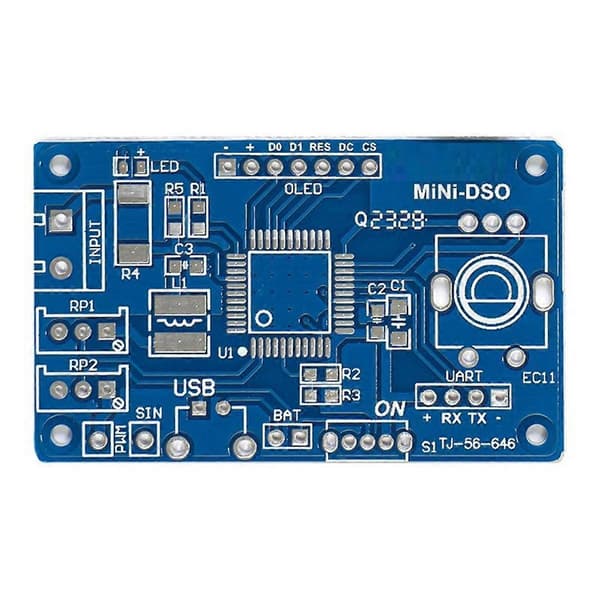 Mini DOS LCD Oscilloskop Kit STC8K8A Single Chip Mikrocomputer Elektronisk Loddeøvelse Løse Dele Uden Skal