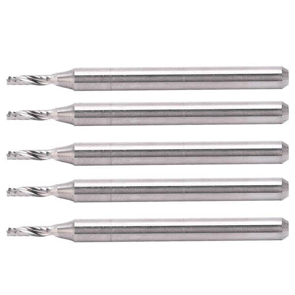 5 stk. spiralfræser Wolframstål Fræser til træskæring 3,175 X 1,5 X 5 mm
