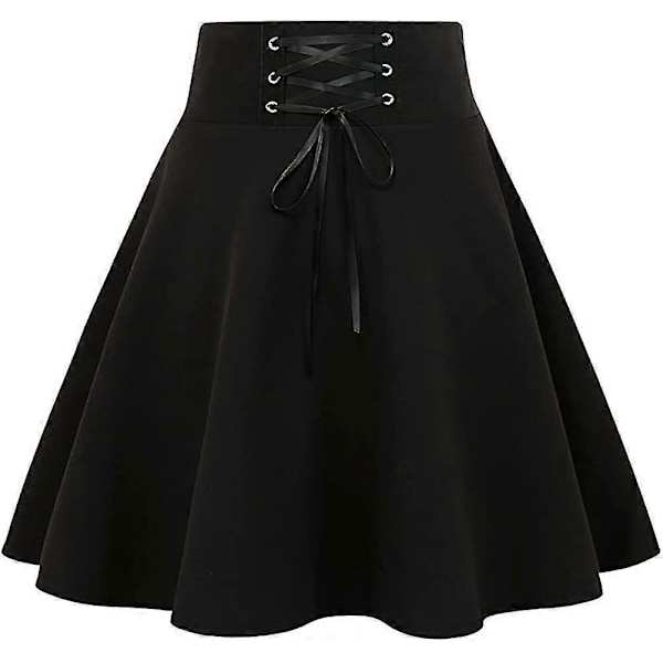 Gothic Rutete Miniskjørt for Kvinner Korte Høy Midje Rutete Skjørt Style1