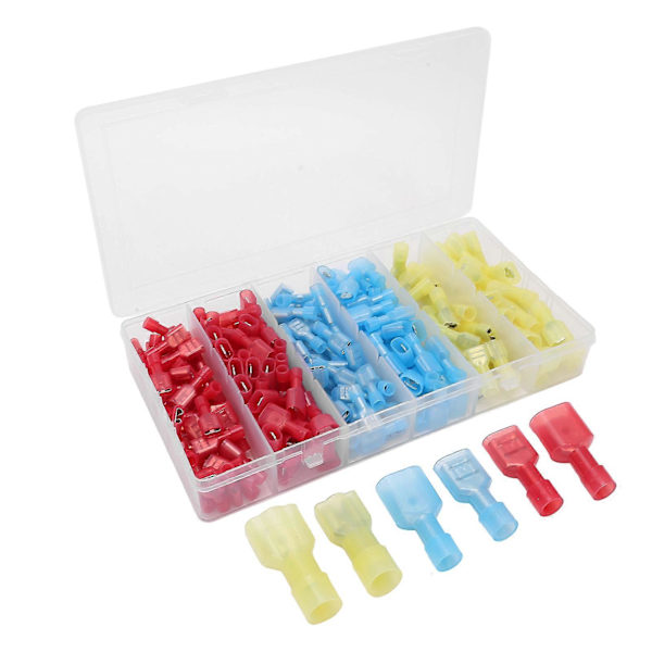 200 stk. ledningsterminaler hun og han kobber nylon kaldpresset hurtigkoblingssett for bil