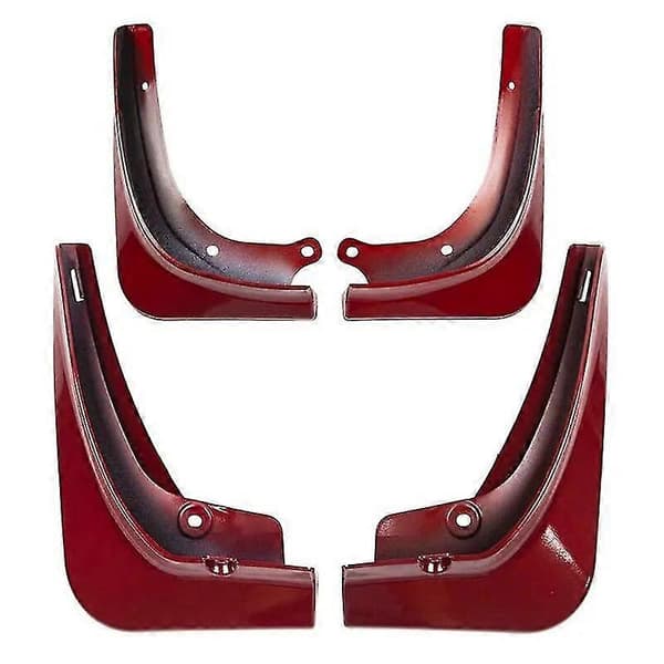 For Tesla Model 3 2016-2021 Bil Foran Bakre Mudguard Sprutbeskyttende Beskyttelse Abs Skjermbreddere Mudflaps Mud Flap Mudguards Gloss Black