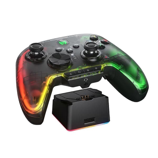 Rainbow2 Gaming Controller BT Trådløs Forbindelse Gamepad til PC//ANDROID/IOS Mobiltelefon