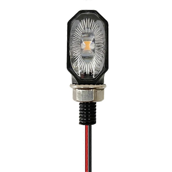 2 stk. Universelle Mini Motorsykkel Blinklys Blinkere Plast Ombyggingstilbehør Enkel Installasjon for