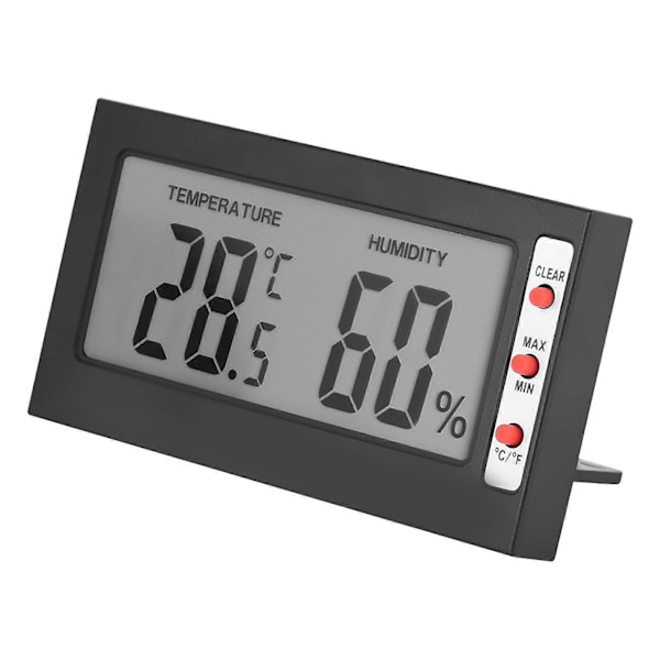 Bærbar Digital LCD Termometer Hygrometer 0~50℃ 10%RH~99%RH