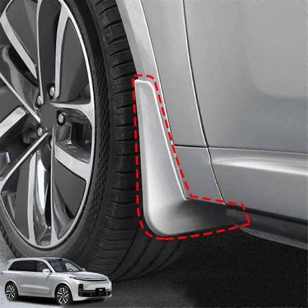Til Lixiang Ideal L9 Bil Kit Mud Guard Stænkskærm, Sølv
