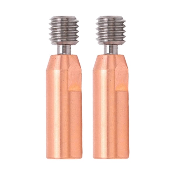 2 stk. 3D-skriverhalsdyse Ti-legering Kobber Bimetall for Ender 3 3 V2 3 Pro Hotend 1,75 mm boring