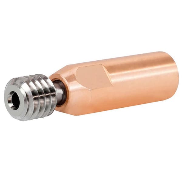 2 STK til 3D Printer Højtemperatur Titanium Legering M6 Throat, til MK7/8 3/3 V2/5, -10/20