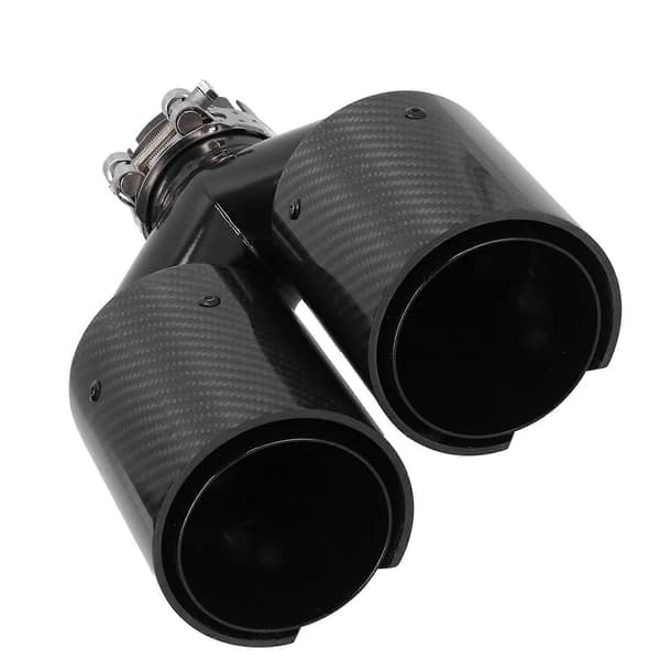 Bil 2-i-1 Bakre Avgasrör Y-rör Dubbla 93mm Utlopp Enkel 63mm Inlopp Modifiering Universal