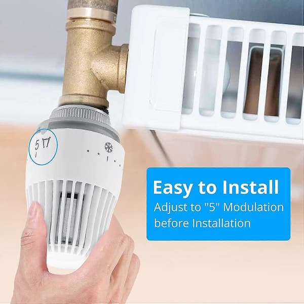 4-pack Termostathuvud, Ersättningshuvud för M30 x 1,5 Radiatorventil, Termostatisk Radiatorventil