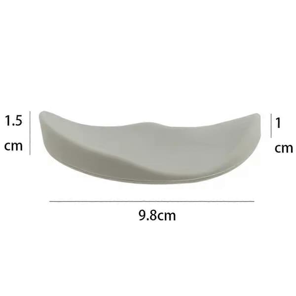 Ergonomisk Håndleddsstøtte Musematte G80 Silikon Gel Strømlinjeformet Håndleddsstøtte Matte Datamaskin Musematte for Kontor Svart