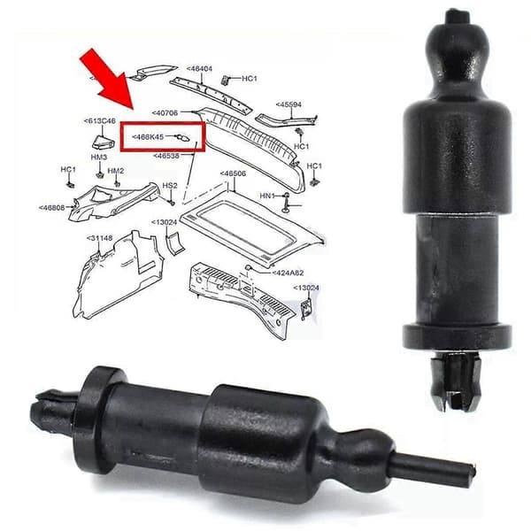 2 stk. Bil Pakkehylde Snoreclips 4M51A466K45AC til Focus MK2 MK2.5 Hatchback C-Max