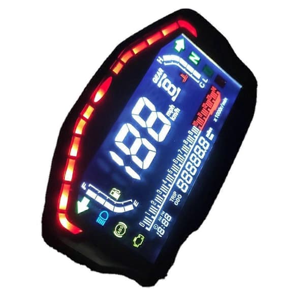 Digitalt Motorcykel Speedometer LED Dashboard RPM til