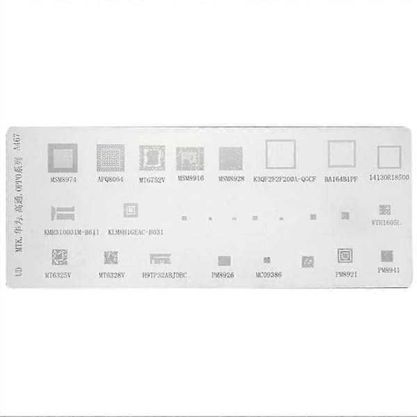 4 stk. Universal BGA Stencil til MTK CPU RAM PM Power IC Reball Pin Direkte Varme Skabelon
