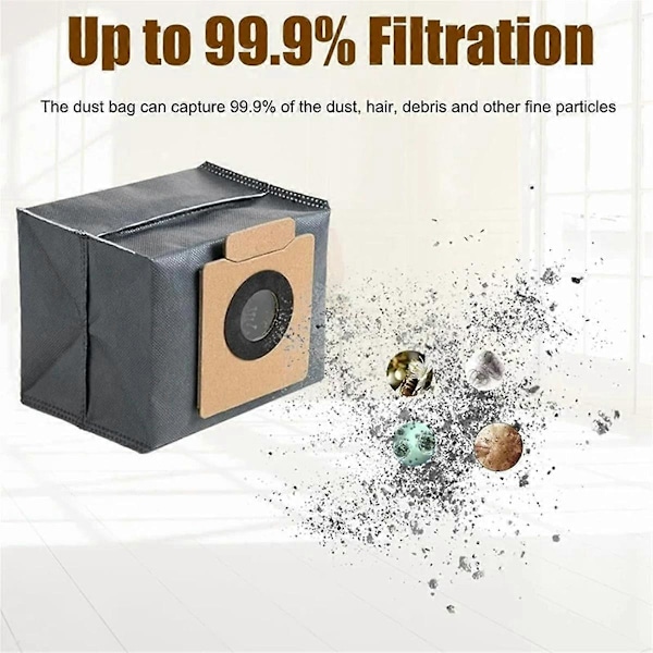 Dammsugarpåse Tillbehör Ersättningsdelar för For Clean X8 Pro / X10 Pro Omni Robotdammsugare