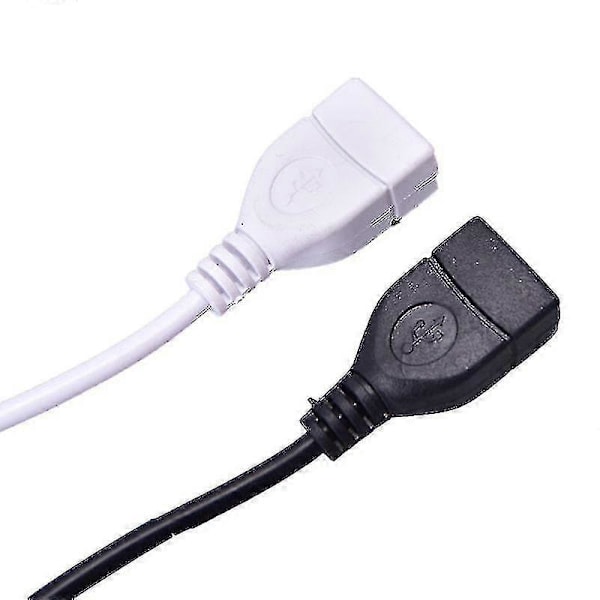 28 cm USB-kaapeli virtakytkimellä, päälle/pois-kytkin USB-lampulle, USB-tuulettimelle, Hfmqv Black