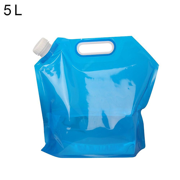 5l/10l Utomhus Camping Vattenpåse Vikbar Vattenbehållare Vattendunk Bärbar Hopfällbar Rese Vattenhink Picknick Grill Vattentank 5L