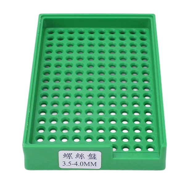 Skruebakke PP Slidsopbevaringsholder 3,5?4,0 mm 160 huller Antistatisk organizer til arbejde