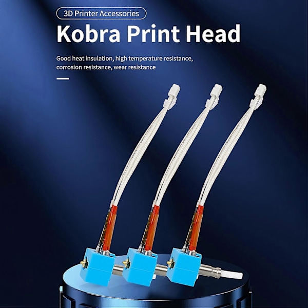 Kobra Hotend 24V40W til 3D Printer Udskiftning Kompatibel med Anycubic Kobra 3D Printer med Messing Kobra Hotend