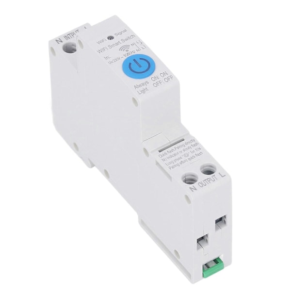 Timerrelé WiFi Fjernkontroll Tidsbryterkontroller 1P 40A AC 230V for Hvitevarer