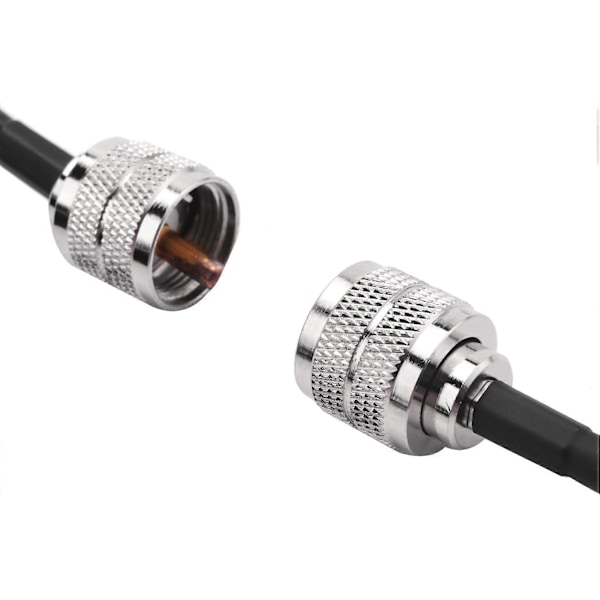 15M UHF Koaksiaalikaapeli RG58 Koaksiaalikaapeli PL259 Kaapeli 50 Ohmia CB Radioantennikaapeli UHF Uros - UHF Uros Alhainen Häviö UHF