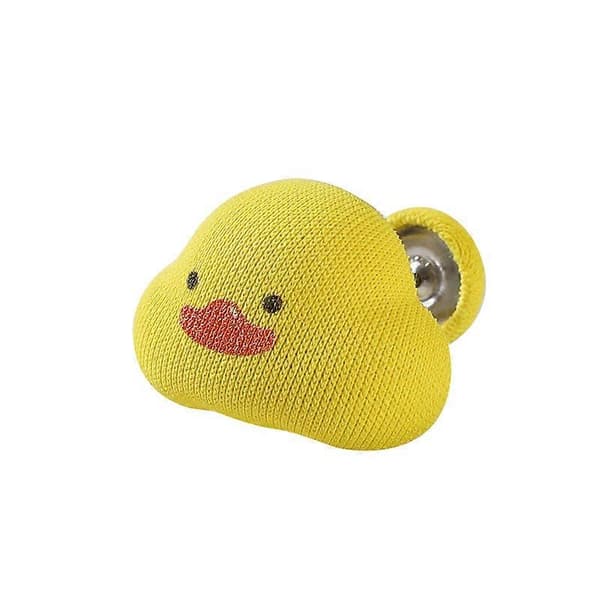 6 stycken Ankformad täckeshållare med halkfritt spänne för påslakan, gul, 3*2cm