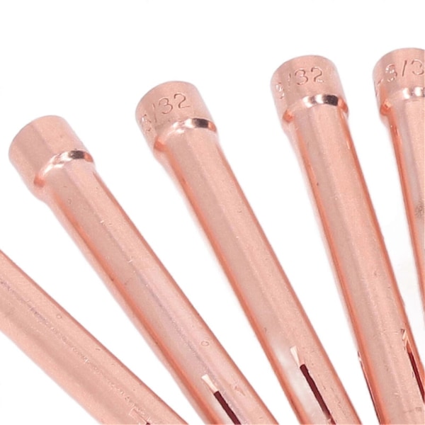 10 stk. TIG spændetangspidser 3/32in 10N24 2,4 mm elektrodeklips udskiftning til WP17 18 26 svejsebrænderserier