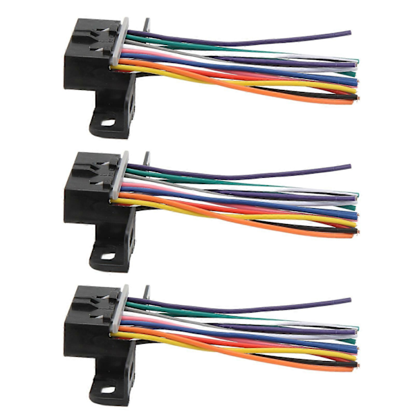 3st 16-stifts Hona OBD2 Kabelkontakt J1962F Diagnostikkabeladapter för Fordon