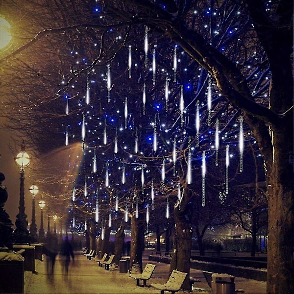 Jouluvalot Ulkokäyttöön Puun Lumisade Led Tippuvat Jääpuikko Tähdenlentovalot 30 cm 8 Putkea, Meteori Suihku Putoavat Sadevalot Joulukoristeluun