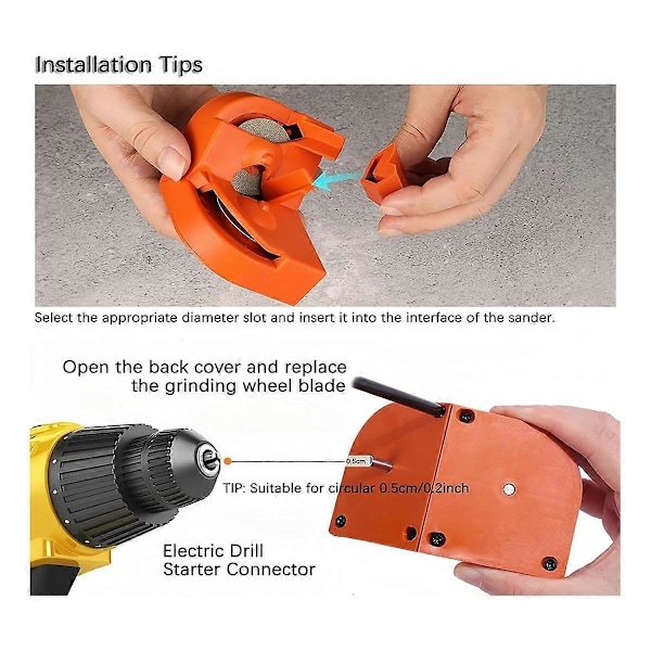 Elektrisk Drillbit-sliper for alle bor, sakser, Cobalt Drillbit-slipesliper