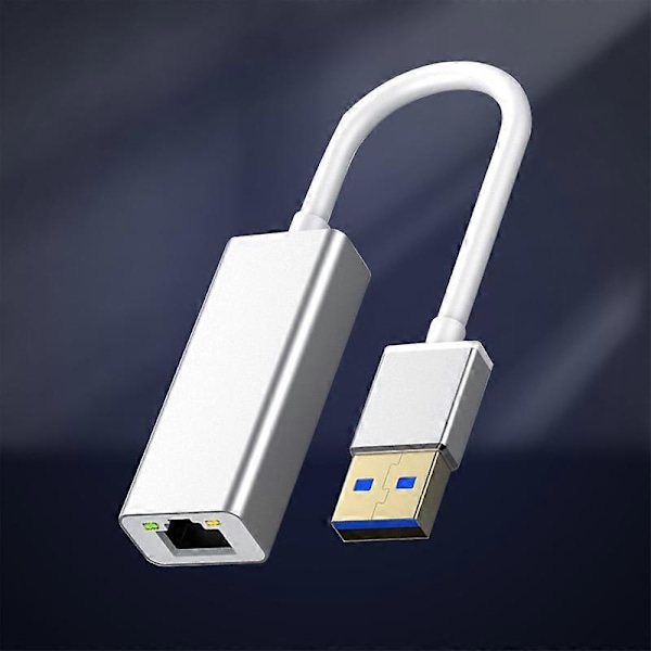 Ethernet-adapter Pluggable Høyhastighets Bærbar USB 3.0 til 2.5Gbps LAN Internettkabelkonverter for datamaskin