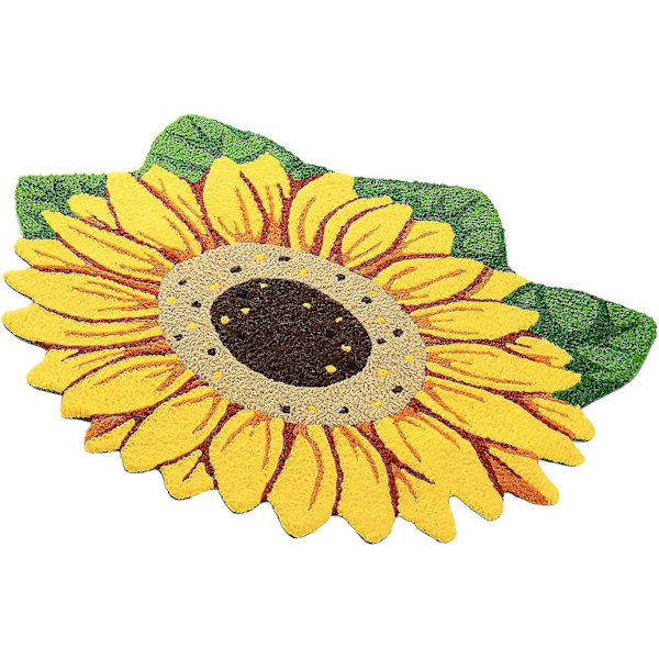 Tflycqsunflower Matta och Dörrmatta för Sovrum/Vardagsrum/Badrum/Kök/Heminredning - Halkfri Matta för Utomhus/Inomhus Entré - Välkommen/Fram