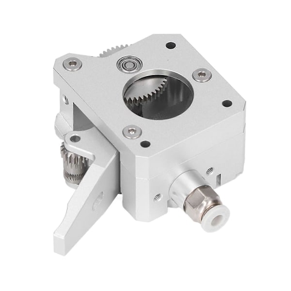 Dubbelväxlad Extruder Metall Silver MK8 3D-skrivartillbehör Ersättningsdel för Prusa I3 Mk3 Högerhänt